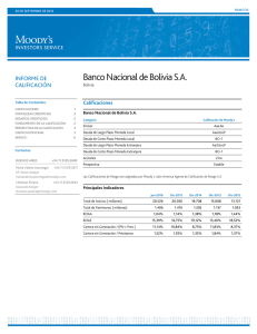Banco Nacional de Bolivia SA - bolsa boliviana de valores sa
