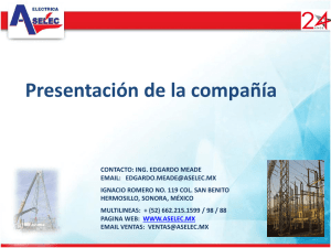 Diapositiva 1 - Aselec Electricidad, S.A. De C.V.