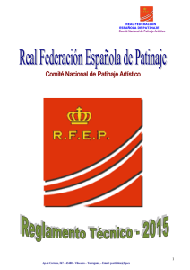 Reglamento Tecnico RFEP 2015