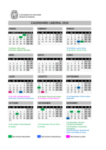 calendario laboral 2016 - Ayuntamiento de Santander