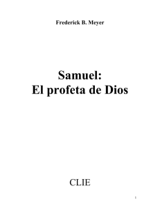 Samuel: El profeta de Dios