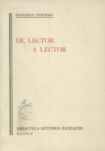 De lector a lector - Biblioteca Virtual Miguel de Cervantes