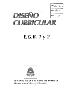 Diseño curricular: E.G.B. 1 y 2