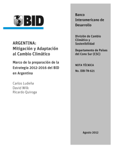 ARGENTINA: Mitigación y Adaptación al Cambio Climático