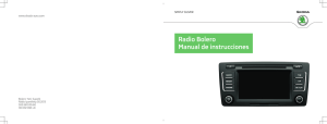 Radio Bolero Manual de instrucciones