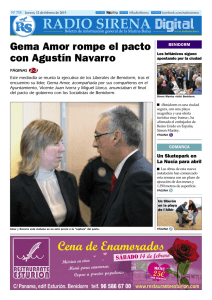 Gema Amor rompe el pacto con Agustín Navarro