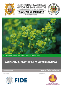 medicina natural y alternativa - colegio quimico farmaceutico