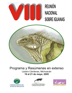 Parámetros reproductivos de la iguana negra
