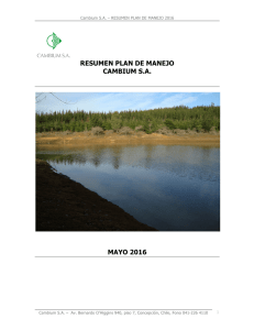 Resumen Plan de Manejo Forestal - 2016