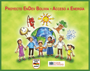proyecto endev bolivia - acceso a energía