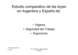 Estudio comparativo de las leyes en Argentina y España de: