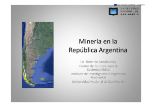1. Minería en Argentina Roberto Sarudiansky