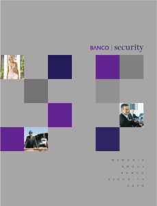 Memoria Banco Security 2008 (Español)