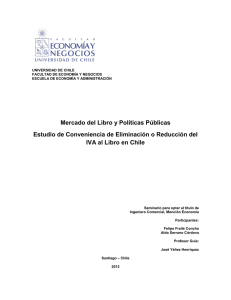 Mercado del Libro y Políticas Públicas Estudio de Conveniencia de