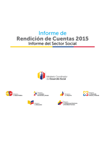 Informe de Rendición de Cuentas del Sector Social 2015