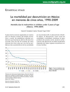 La mortalidad por desnutrición en México en menores de cinco
