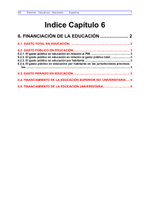 6. Financiación de la Educación