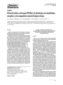 Efecto de la dieta y de los genes PPARγ2 y β