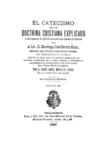 Catecismo Doctrina Cristiana Rvdo. Padre Mazo