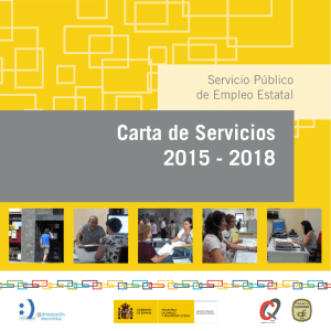 Carta de Servicios 2015 - 2018 - Servicio Público de Empleo Estatal