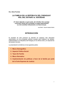 la familia en la república del paraguay rol del estado