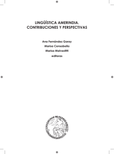 Lenguas amerindias.indb - Universidade Federal de Minas Gerais