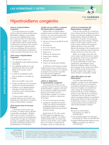 Hipotiroidismo congénito