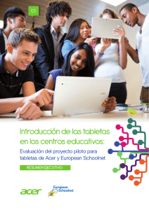 Introducción de las tabletas en los centros educativos