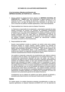 Informe Corto DEFINITIVO - Empresa Nacional de Puertos SA
