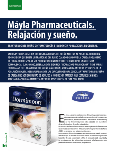 Máyla Pharmaceuticals. Relajación y sueño.