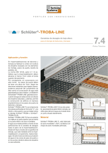Schlüter ® -TROBA-LINE | Ficha técnica - Schlüter