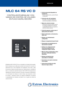 MLC 64 RS VC D - Controlador MediaLink® con mando de