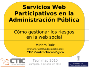 Servicios Web Participativos en la Administración Pública