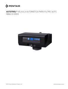 autotrol® válvula automática para filtro 363tc manual de servicio