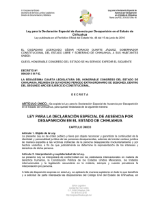 decreto nº - H. Congreso del Estado de Chihuahua