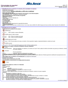 Ficha de datos de seguridad