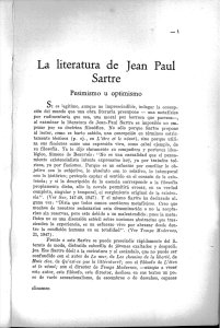 La literatura de Jean Paul Sartre SI