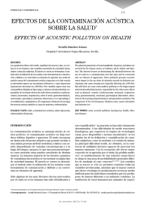 Efectos de la contaminación acústica sobre la salud