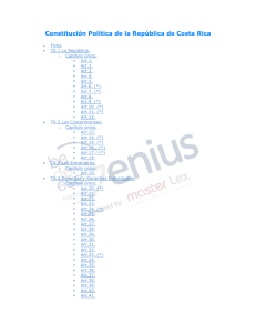 Constitución Política de la República de Costa Rica