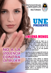 NI UNA MENOS.cdr - Universidad Nacional de Educación Enrique