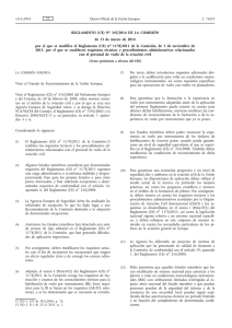 Reglamento (UE) nº 245/2014 de la Comisión