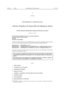 convocatoria de oposiciones generales epso/ad/227-228