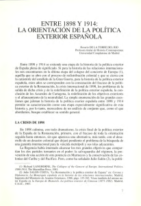 La orientación de la política exterior española