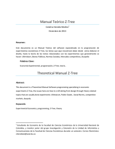 Manual Teorico Z-Tree - Facultad de Ciencias Económicas