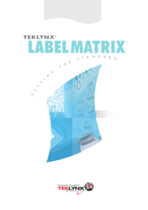 Tutorial de LABEL MATRIX 2015