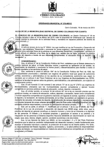 Ordenanza Municipal N° 379-2015-MDCC