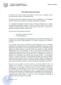 COLEGIO DE INGENIEROS DE Servicio Jurídico - CICCP