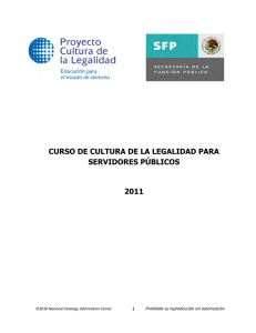 curso de cultura de la legalidad para servidores públicos 2011