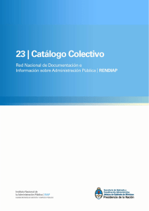Catálogo Colectivo No. 23 - Ministerio de Modernización