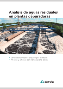 Análisis de aguas residuales en plantas depuradoras